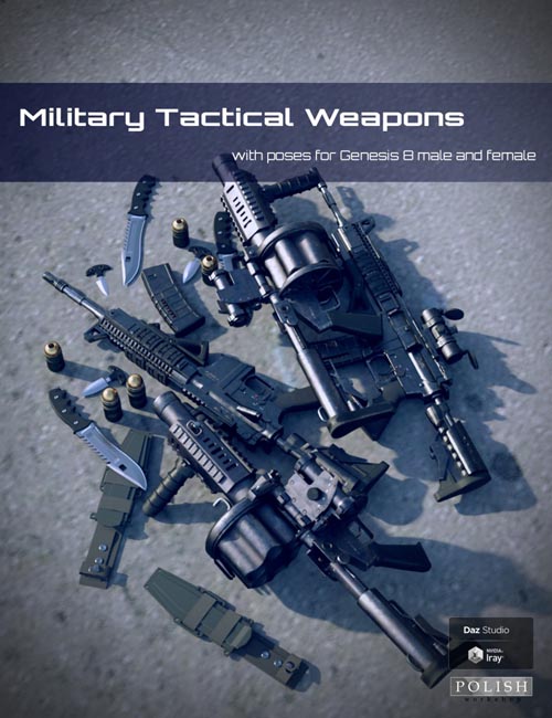 Military Tactical Weapons and Poses for Genesis 8