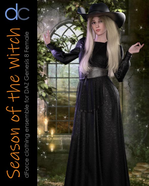 DC-Season Of The Witch for DAZ G8 Female