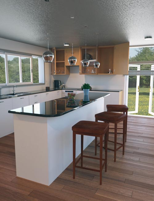 Contemporary Cabin Kitchen