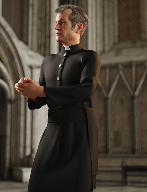 dForce Priest Outfit for Genesis 8 Male(s)