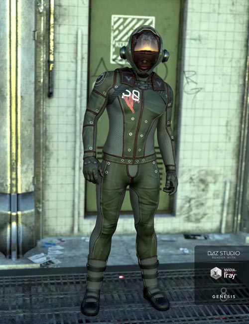 Sci-Fi Task Force Outfit for Genesis 8 Male(s)