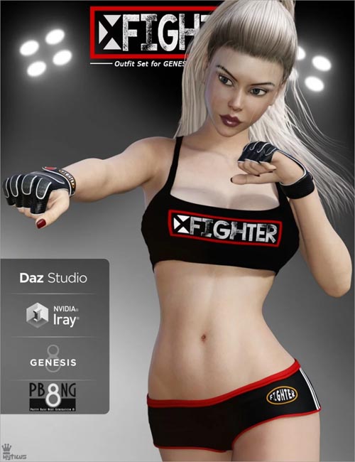 X Fighter Outfit Set for Genesis 8 Female(s)