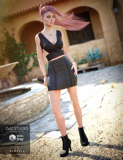Trendy Fun Outfit for Genesis 3 Female(s)