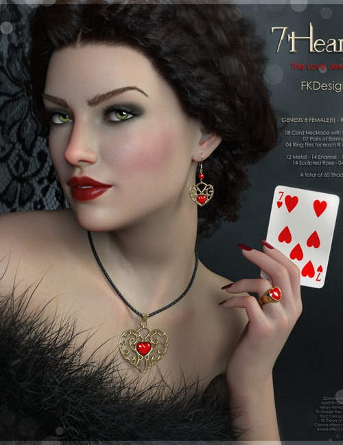 7Hearts Jewelry for Genesis 8 Females