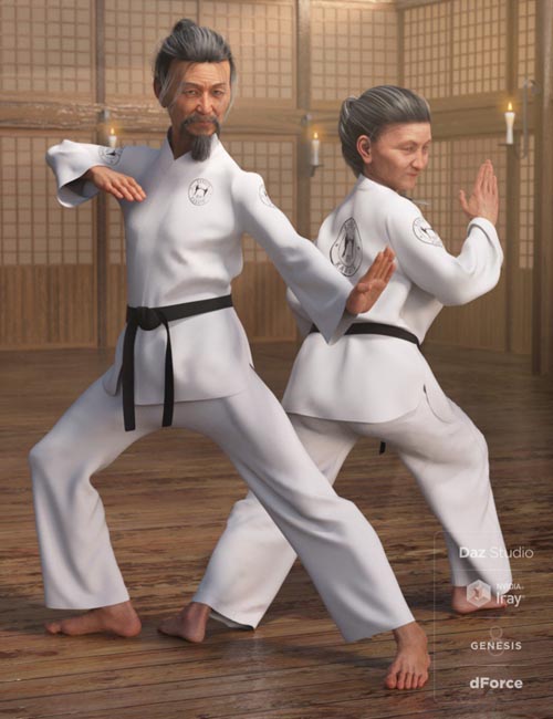 dForce Karate Gi for Genesis 8