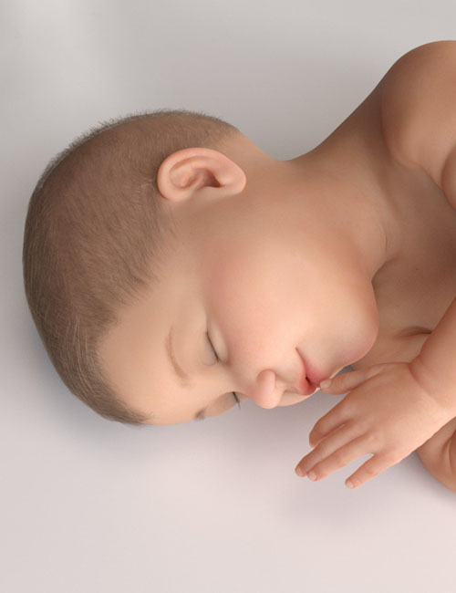 Small World Baby Locks Hair for Genesis 3 and 8