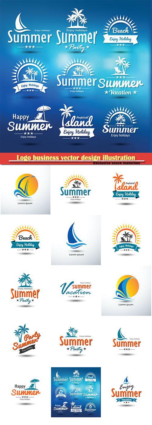 Summer logo vector design illustration # 83