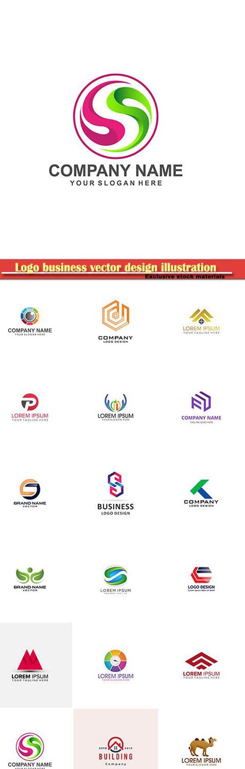 Logo business vector design illustration # 82