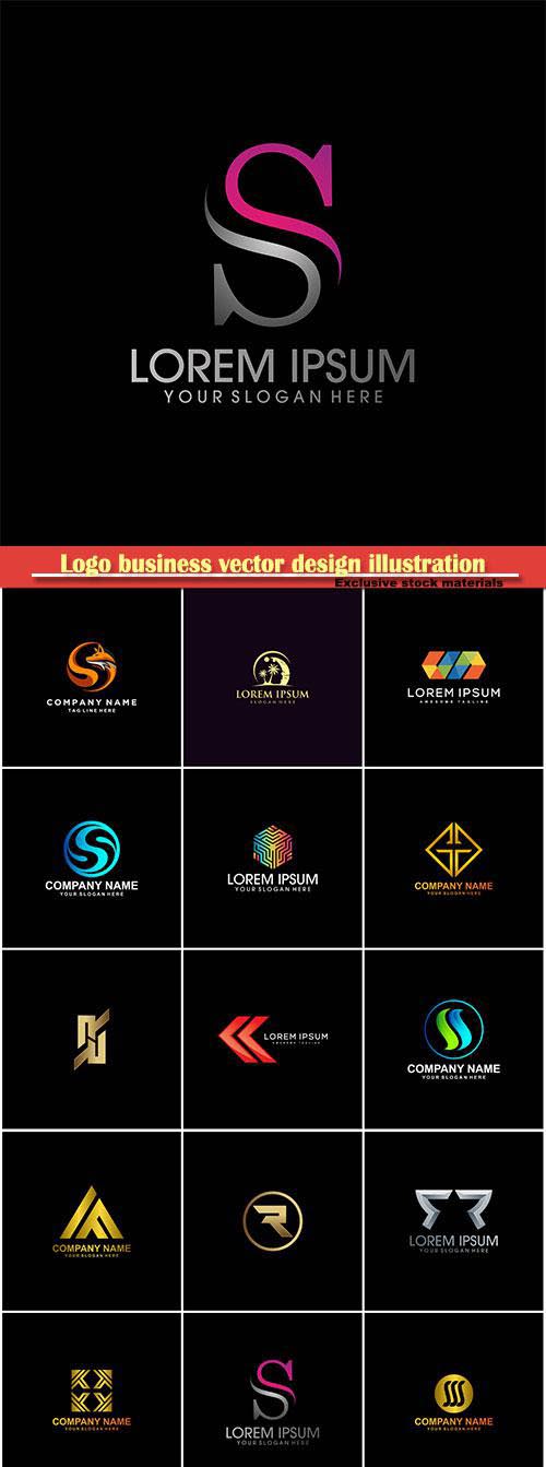 Logo business vector design illustration # 81