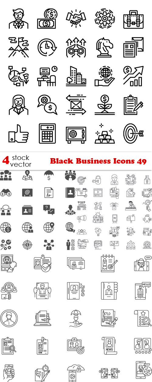 Black Business Icons 49