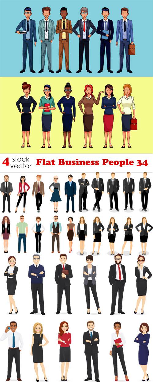 Flat Business People 34