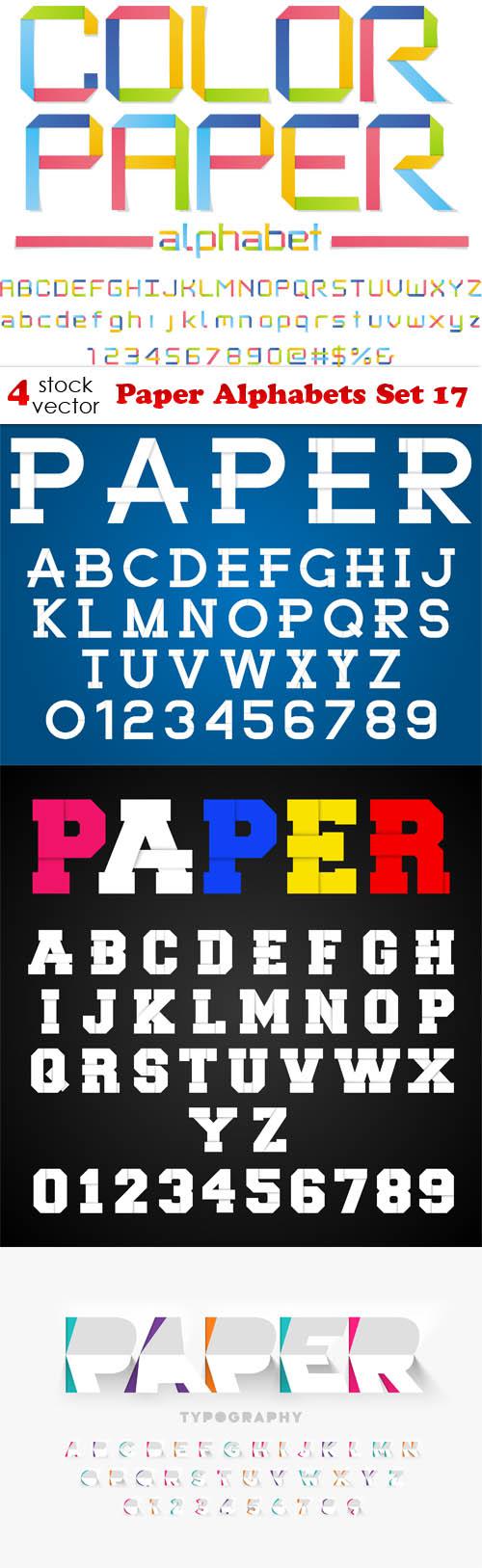 Paper Alphabets Set 17