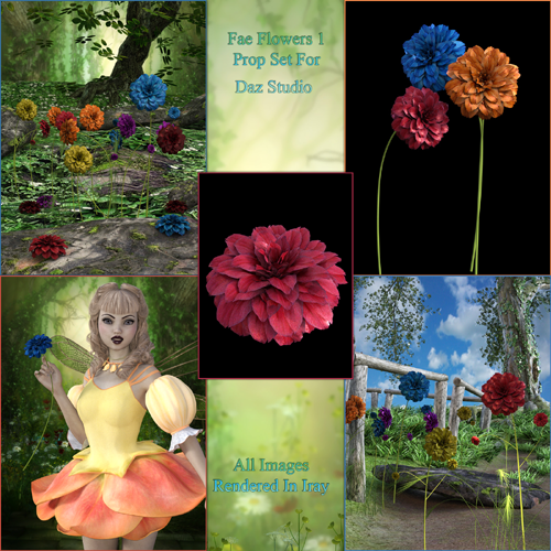 Fae Flowers 1 For Daz Studio