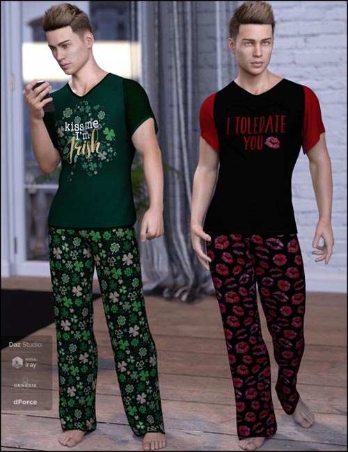 dForce Chill Pajamas Textures