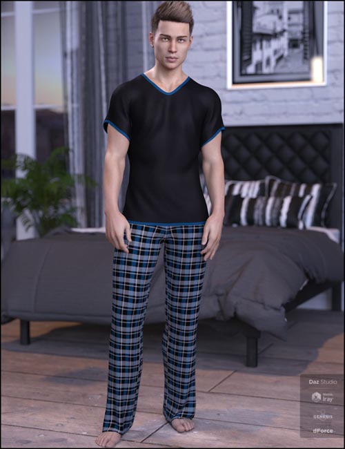 dForce Chill Pajamas for Genesis 8 Male(s)
