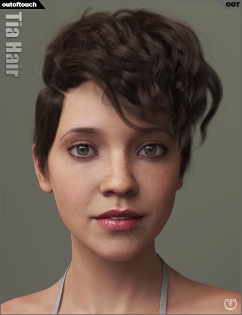 Tia Hair for Genesis 3 and 8 Female(s)