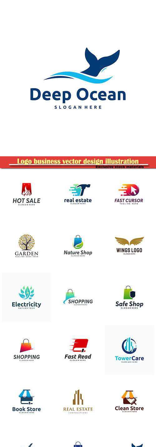 Logo business vector design illustration # 96