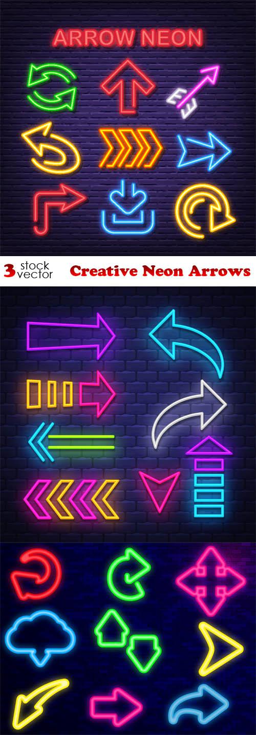 Creative Neon Arrows