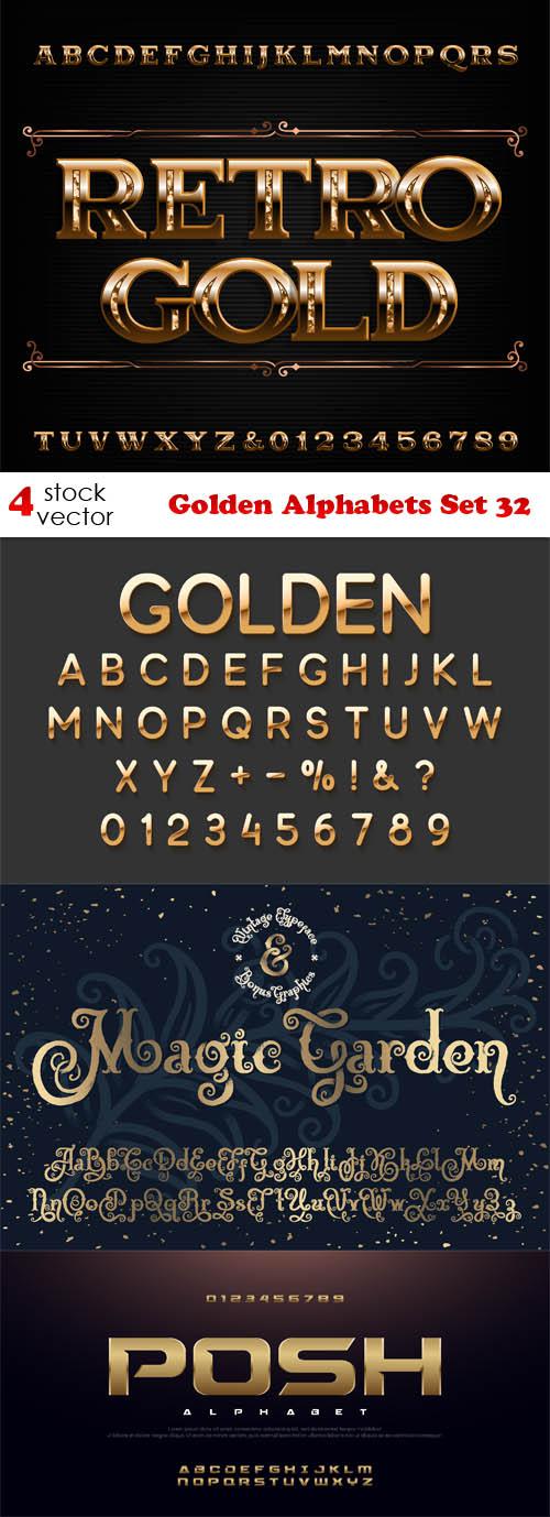 Golden Alphabets Set 32