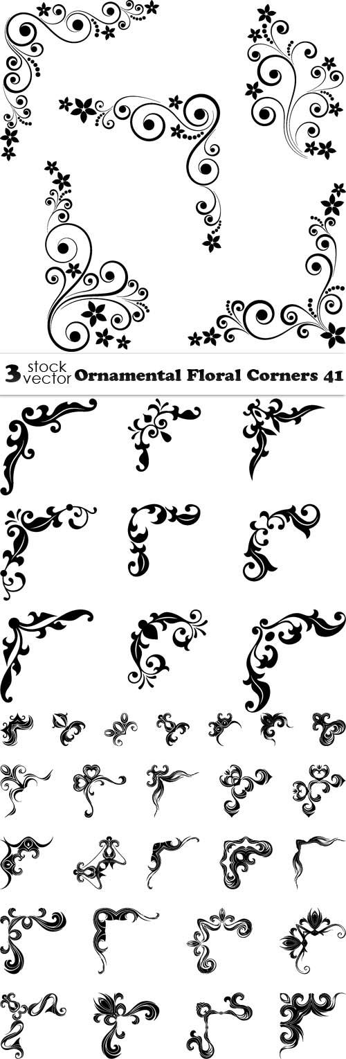 Ornamental Floral Corners 41