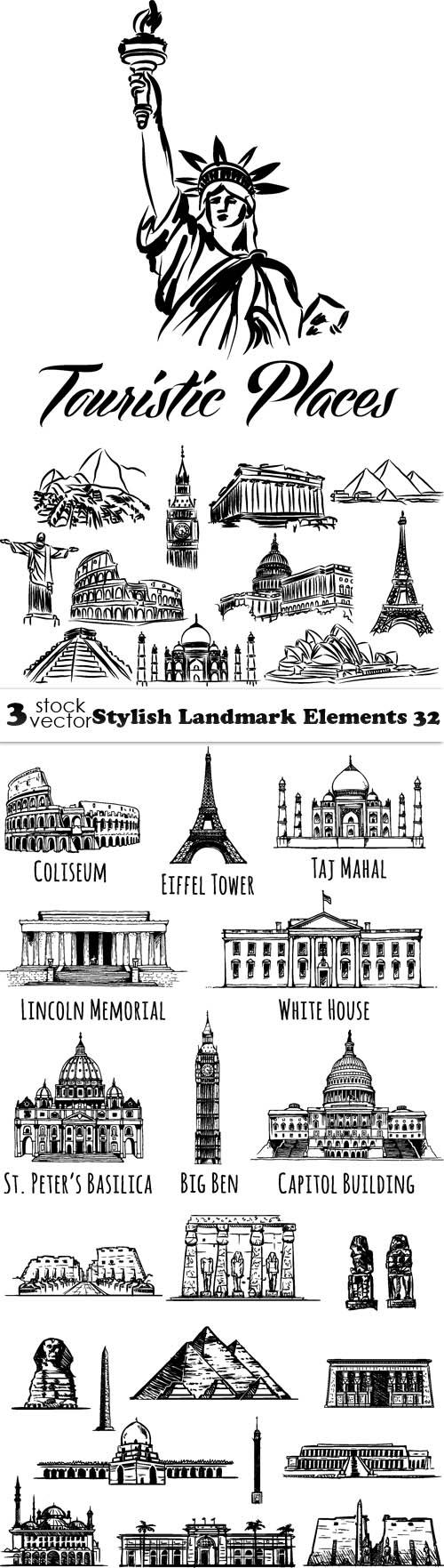 Stylish Landmark Elements 32