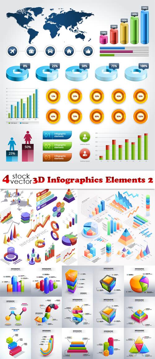 3D Infographics Elements 2