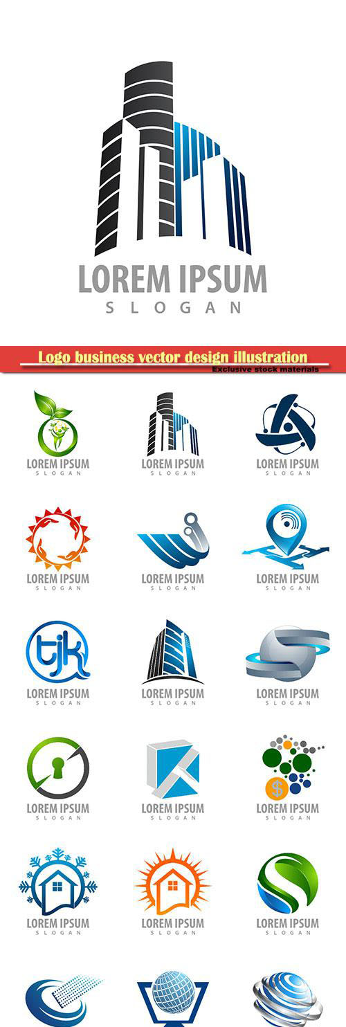 Logo business vector design illustration # 90