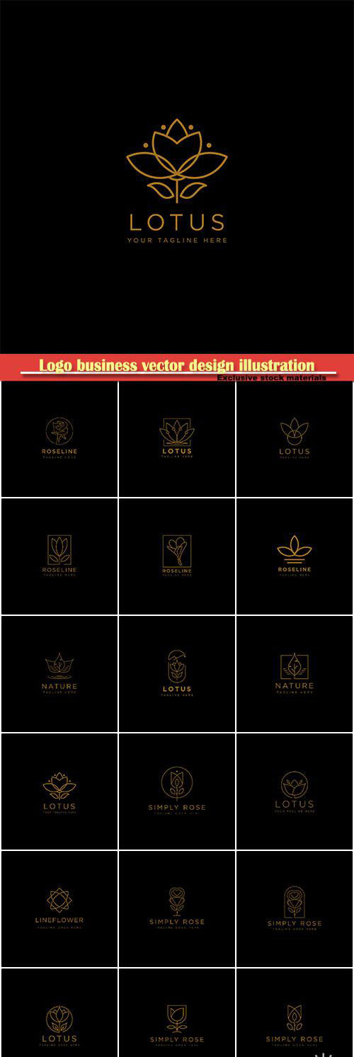 Logo business vector design illustration # 87