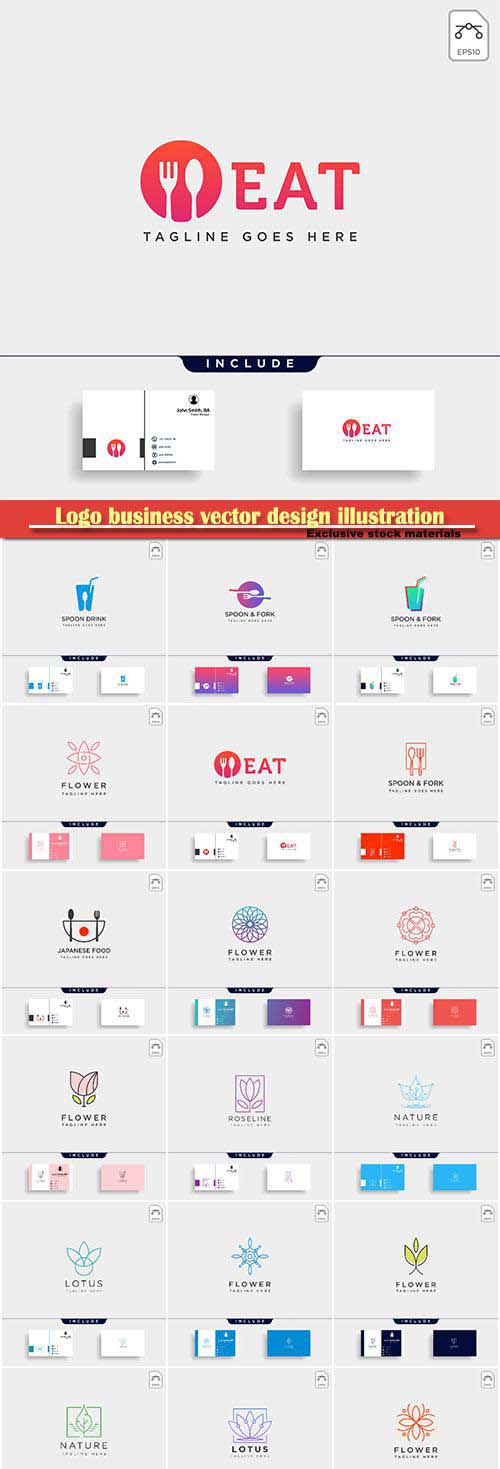 Logo business vector design illustration # 86