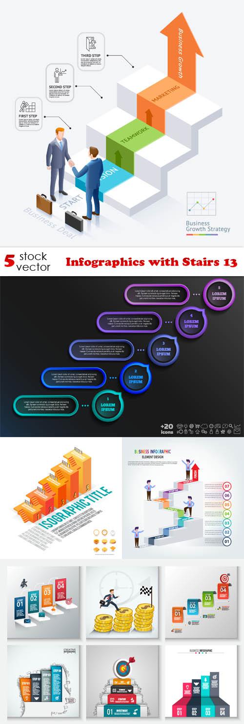 Infographics with Stairs 13