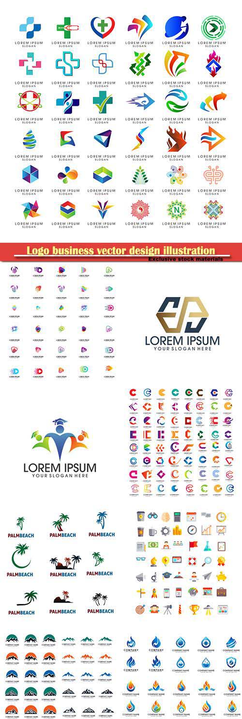 Logo business vector design illustration # 93