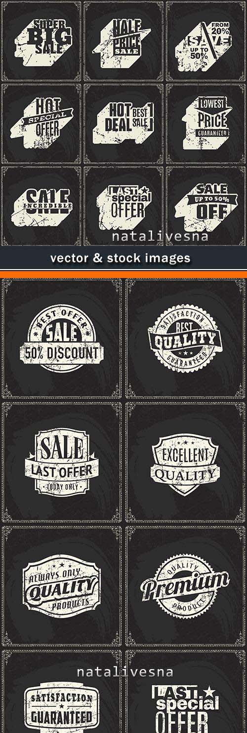 Vintage design discount and sale black background