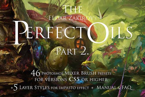 Cubebrush - The Perfect Oils. Part 2 - 46 Mixer Brushes