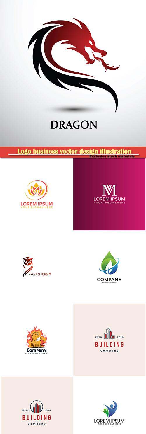 Logo business vector design illustration # 100