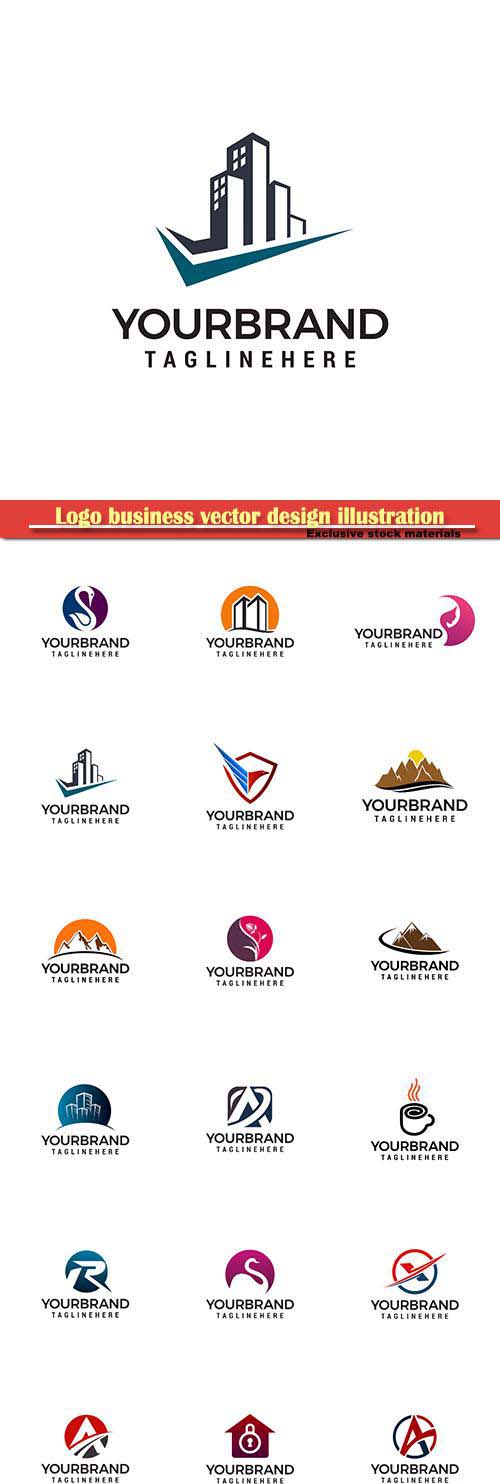 Logo business vector design illustration # 102