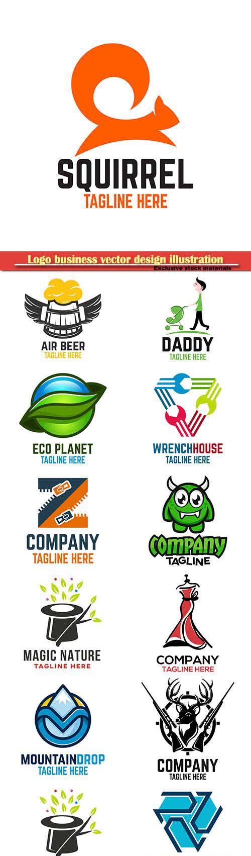 Logo business vector design illustration # 105