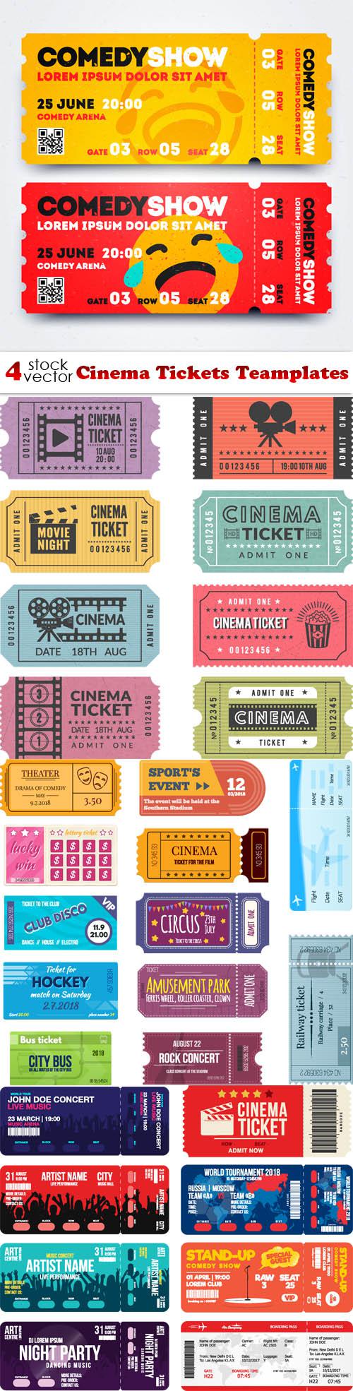 Cinema Tickets Teamplates