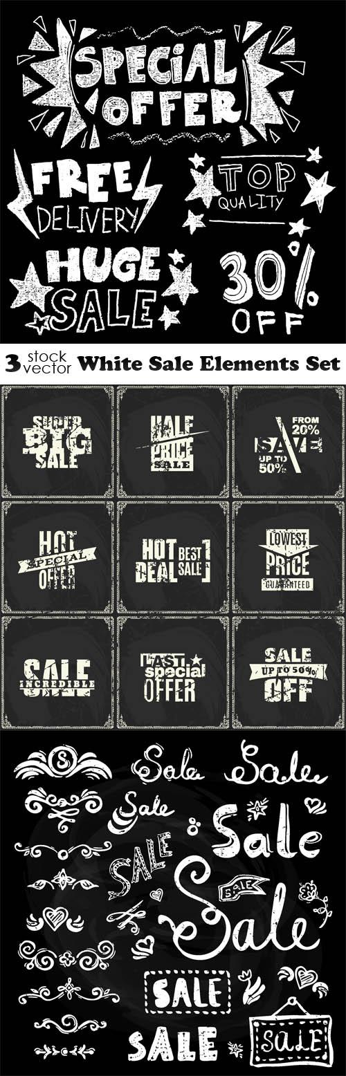 White Sale Elements Set