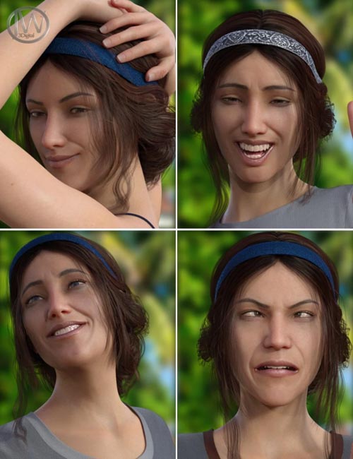 A Good Day - Dialable Expressions for Genesis 8 Female
