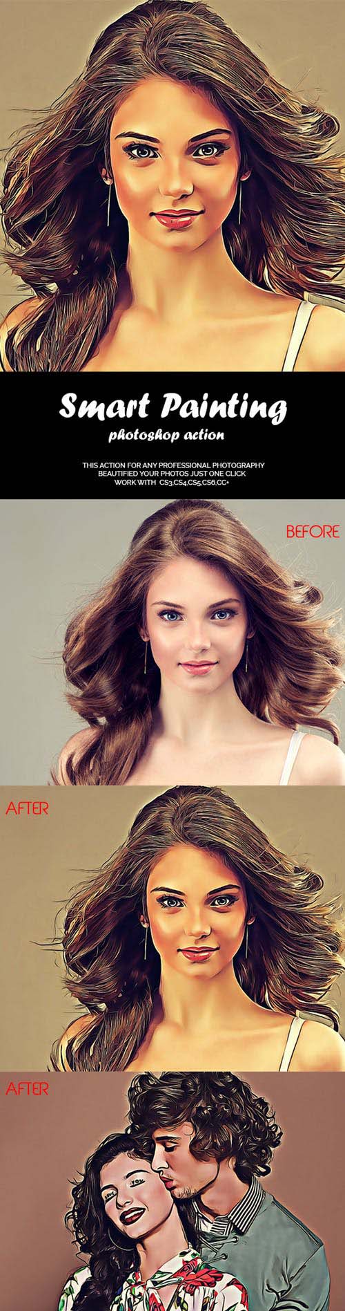 Smart Painting Photoshop Action 21139558