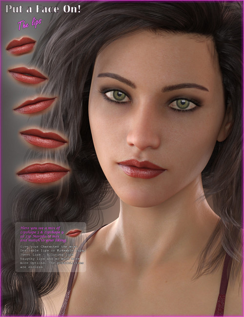 GDN Put a Face on for Genesis 8 Female The Lips
