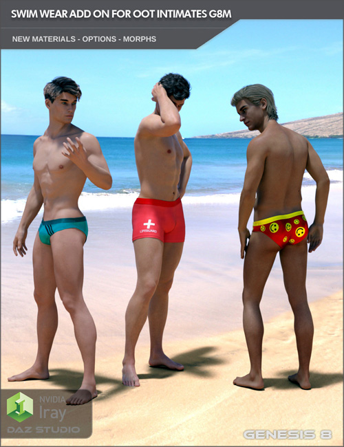 Swim Wear Add On for OOT Intimates for Genesis 8 Male