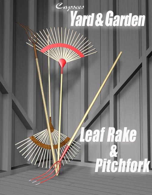  Yard and Garden - Leaf Rake and Pitchfork