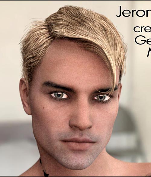 Jerome Hair for Genesis 3 & 8 Males