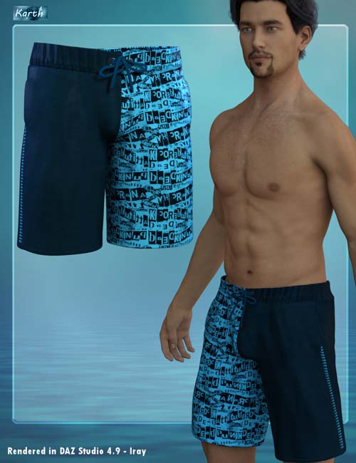 Beachwear for Genesis 3 Males