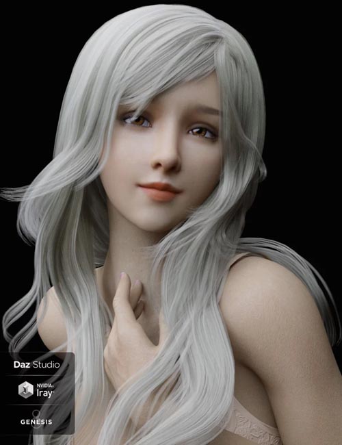 Lancy Character with dForce Hair and Expressions for Genesis 8 Female