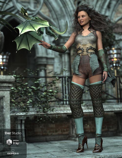 dForce Wind Guardian Outfit for Genesis 8 Female(s)