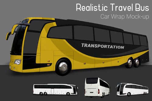 Travel Bus Mock-Up - 3882235
