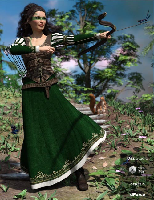 dForce Meadow Whispers Outfit for Genesis 8 Female(s)