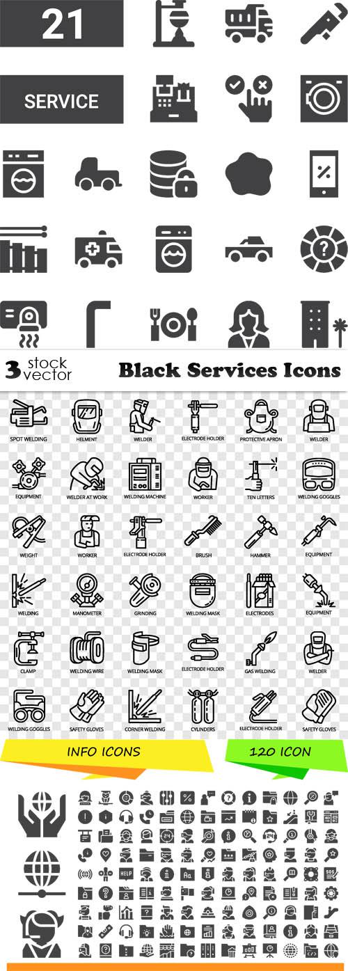 Black Services Icons